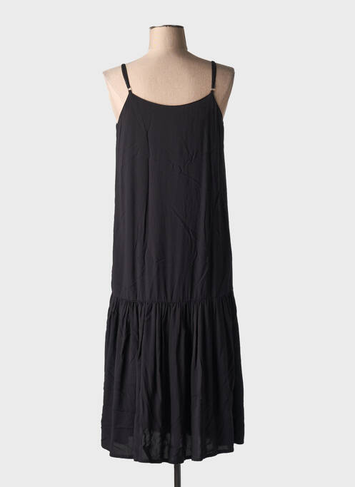 Robe mi-longue noir YERSE pour femme
