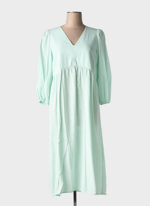 Robe mi-longue vert INDI & COLD pour femme