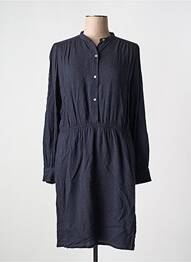 Robe mi-longue manches longues manches longues bleu HARTFORD femme
