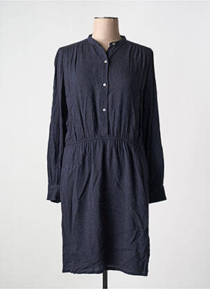 Robe mi-longue manches longues manches longues bleu HARTFORD femme