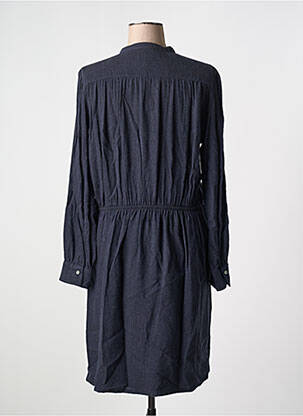 Robe mi-longue manches longues manches longues bleu HARTFORD femme