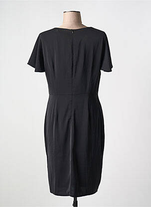 Robe mi-longue coupe fluide manches courtes noir ANONYME DESIGNERS femme