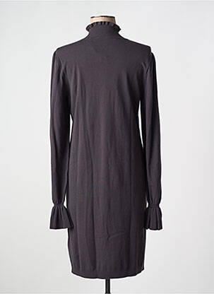 Robe pull stretch manches longues gris YAYA femme