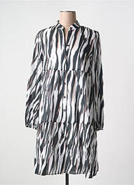 Robe mi-longue manches longues manches longues noir MARC AUREL femme