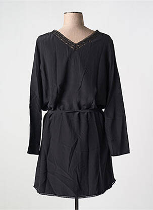 Robe courte coupe fluide manches longues noir HARTFORD femme
