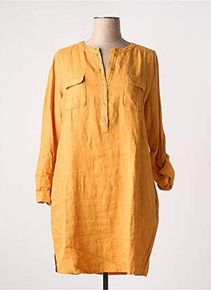 Robe courte manches longues manches longues orange HARRIS WILSON femme
