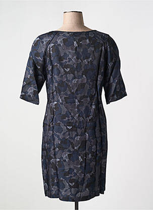 Robe courte manches courtes manches courtes bleu YAYA femme