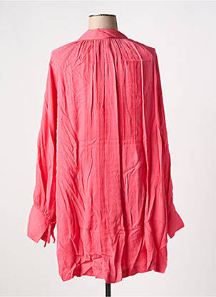 Robe courte coupe fluide manches longues rose ATTIC AND BARN femme