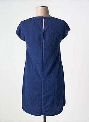 Robe courte manches courtes manches courtes bleu SEE U SOON femme
