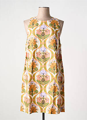 Robe courte orange IDANO pour femme