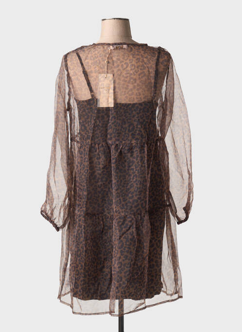 Robe courte marron CREAM pour femme