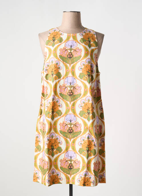 Robe courte orange IDANO pour femme