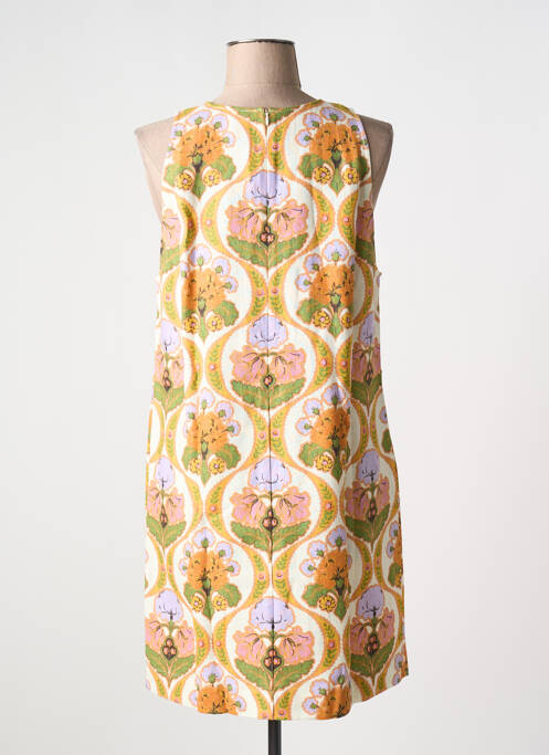 Robe courte orange IDANO pour femme