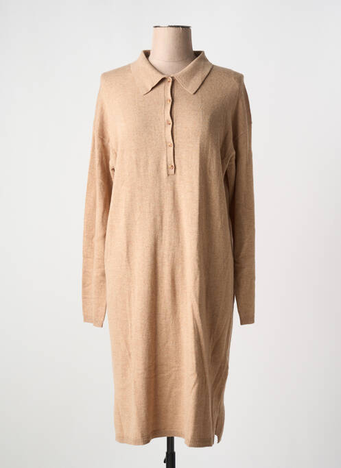 Robe pull marron YERSE pour femme