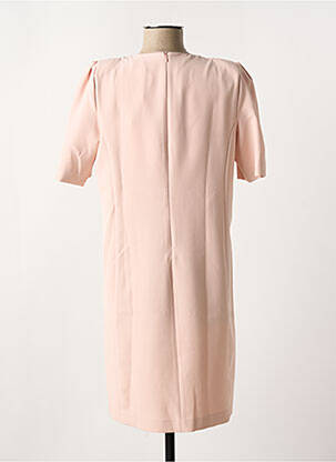 Robe courte fermeture zippée au dos manches courtes rose KOCCA femme