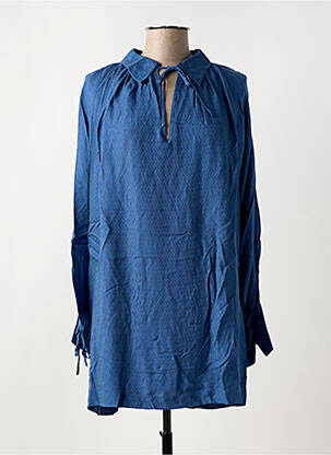 Robe courte manches longues manches longues bleu ATTIC AND BARN femme