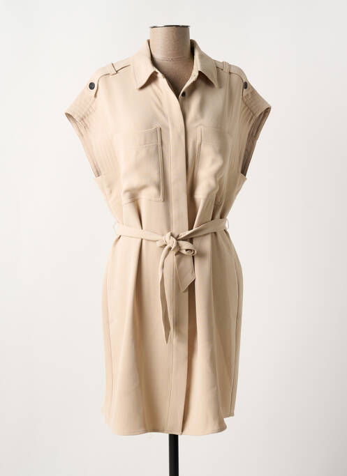 Robe courte beige YAYA pour femme