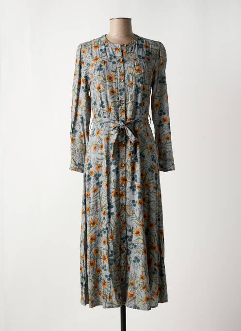 Robe longue gris INDI & COLD pour femme