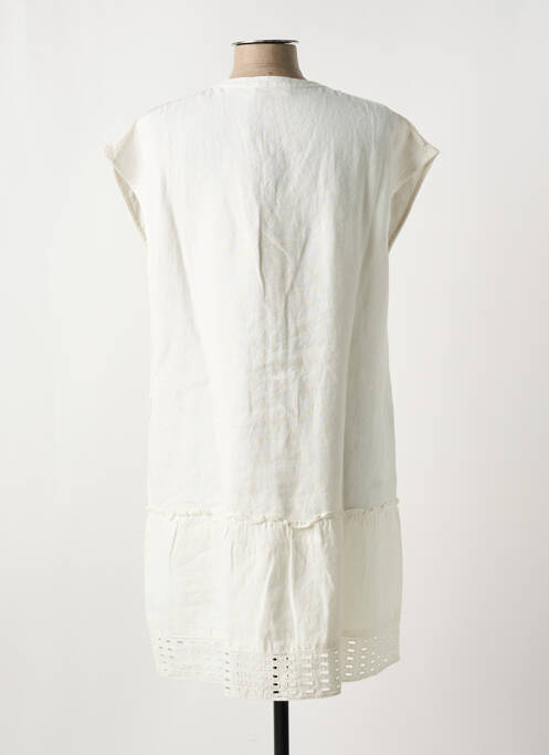 Robe mi-longue beige INDI & COLD pour femme