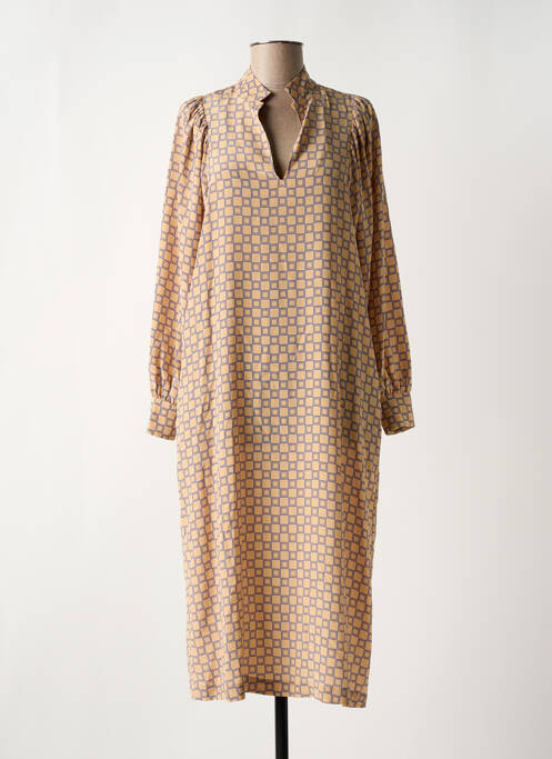 Robe mi-longue beige MOMONI pour femme