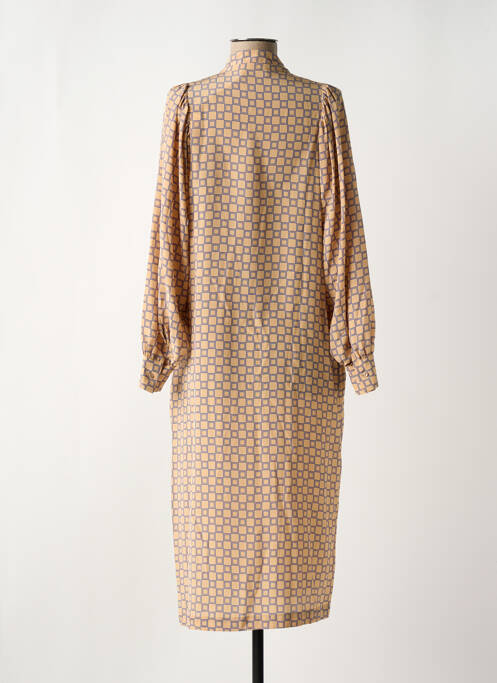 Robe mi-longue beige MOMONI pour femme