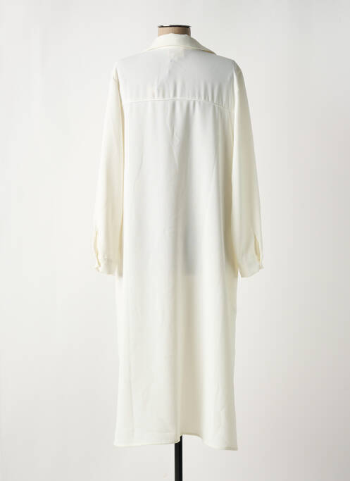 Robe mi-longue beige TOUPY pour femme