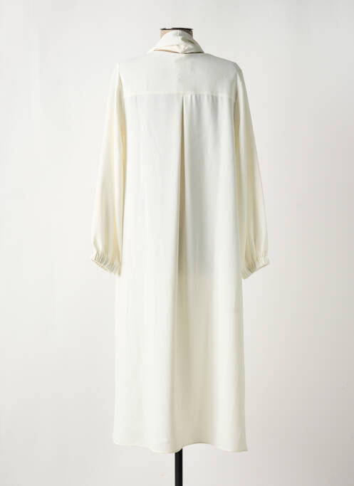 Robe mi-longue beige TOUPY pour femme