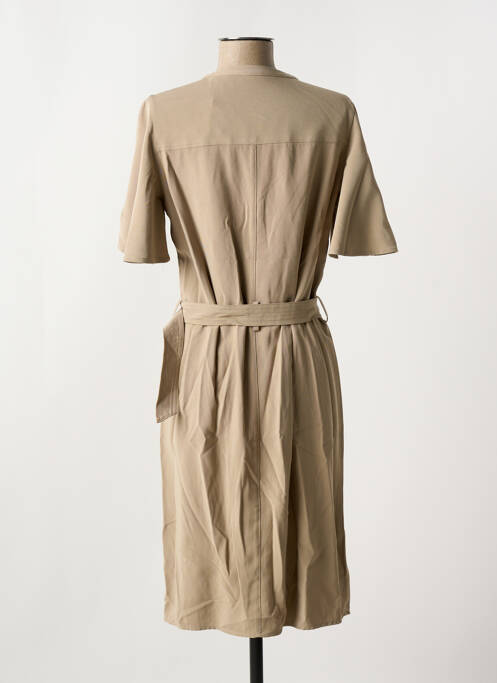 Robe mi-longue marron YAYA pour femme