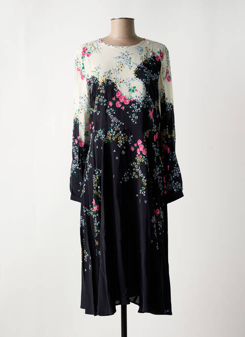 Robe mi-longue noir IDANO pour femme