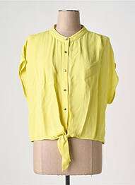 Chemisier manches courtes manches courtes jaune KOCCA femme