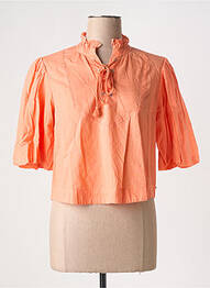 Blouse manches courtes manches courtes orange SCOTCH & SODA femme