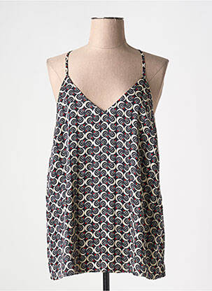 Top imprimé fantaisie fines bretelles bleu SCOTCH & SODA femme