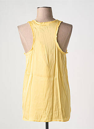 Top coupe fluide sans manche jaune SACK'S femme