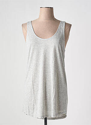 Débardeur stretch sans manche gris AMERICAN VINTAGE femme