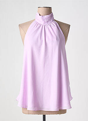 Top coupe fluide sans manche violet KOCCA femme