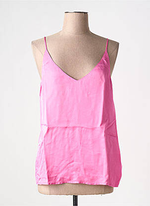 Top manches bretelles ajustables fines bretelles rose SCOTCH & SODA femme