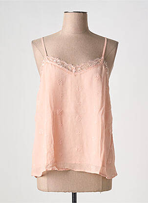 Top stretch fines bretelles rose INDI & COLD femme