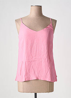 Top manches bretelles ajustables fines bretelles rose FABIENNE CHAPOT femme