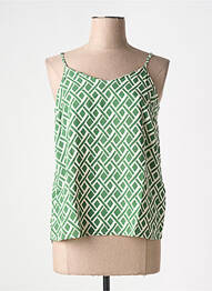 Top manches bretelles ajustables fines bretelles vert ZILCH femme