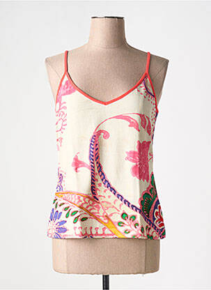 Top tissage jersey fines bretelles beige ALDO MARTIN'S femme