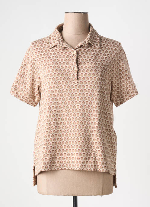 Polo beige INDI & COLD pour femme
