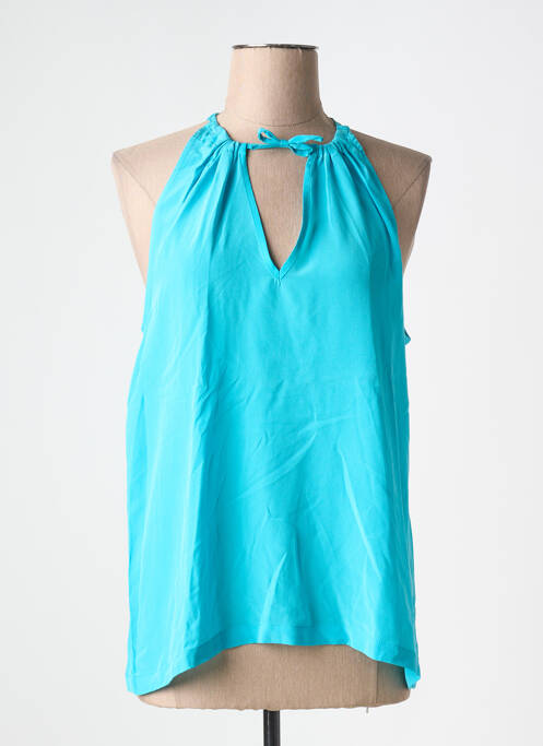 Top bleu TOUPY pour femme