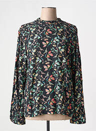 Blouse imprimé fleurs manches longues noir TERRA DI SIENA femme