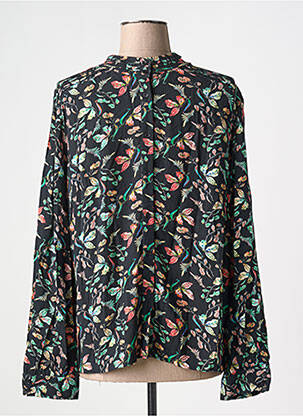 Blouse imprimé fleurs manches longues noir TERRA DI SIENA femme