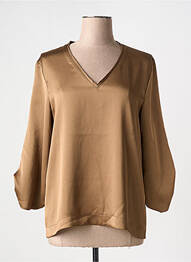 Blouse manches 3/4 manches 3/4 vert TOUPY femme