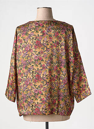 Blouse imprimé fleurs manches 3/4 vert TOUPY femme