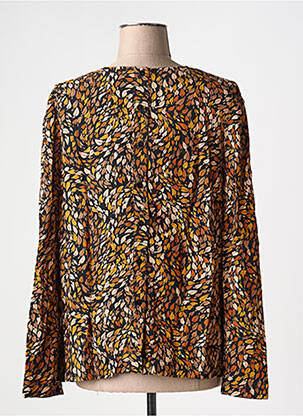 Blouse imprimé fantaisie manches longues noir LA PETITE FRANCAISE femme