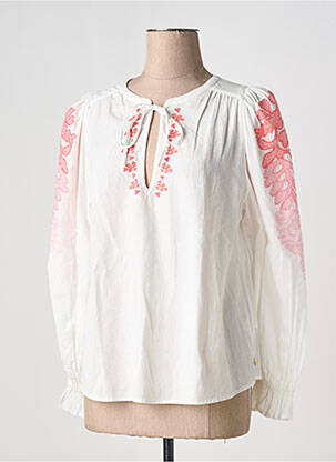 Blouse manches longues manches longues blanc FABIENNE CHAPOT femme