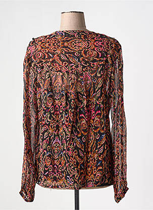 Blouse légère et transparente manches longues noir CREAM femme