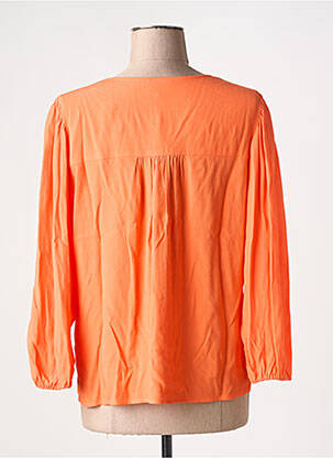 Chemisier tissage crêpe manches 3/4 orange ZILCH femme